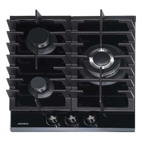 Встраиваемая варочная панель газовая AVEX HM 4534 B Black в Телемакс