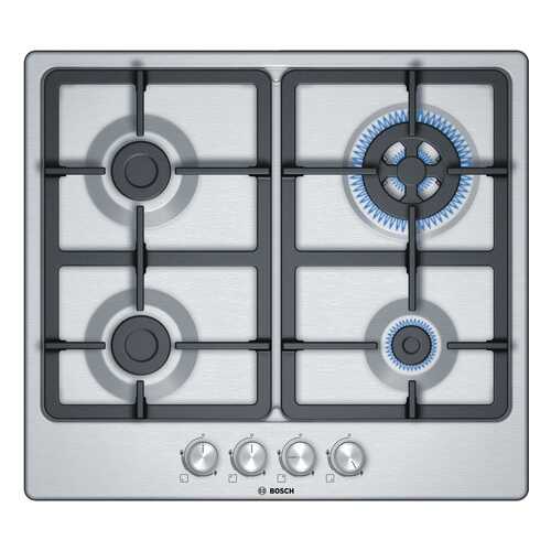 Встраиваемая варочная панель газовая Bosch PGH6B5O90R Silver в Телемакс