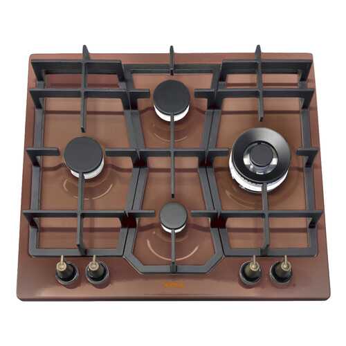 Встраиваемая варочная панель газовая Korting HG 631 CTRC Brown в Телемакс