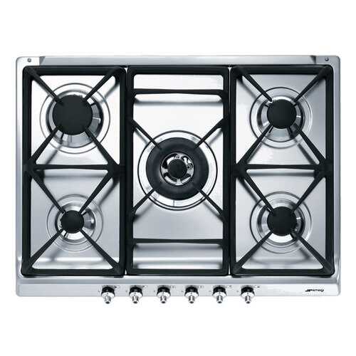 Встраиваемая варочная панель газовая Smeg SE70SGH-5 Silver в Телемакс