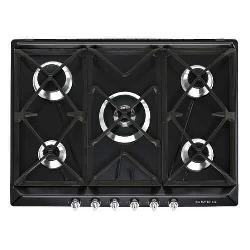 Встраиваемая варочная панель газовая Smeg SR975NGH Black в Телемакс