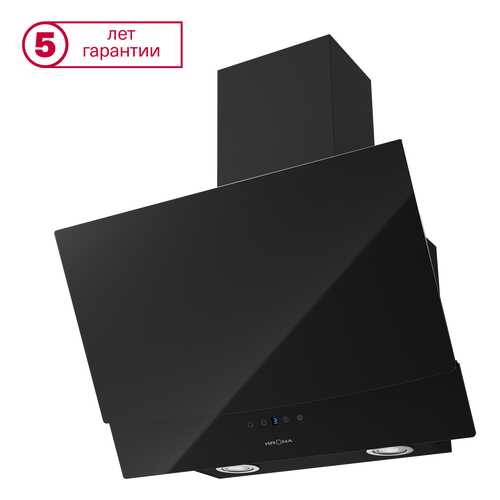 Вытяжка наклонная KRONAsteel Alva 600 S Black в Телемакс