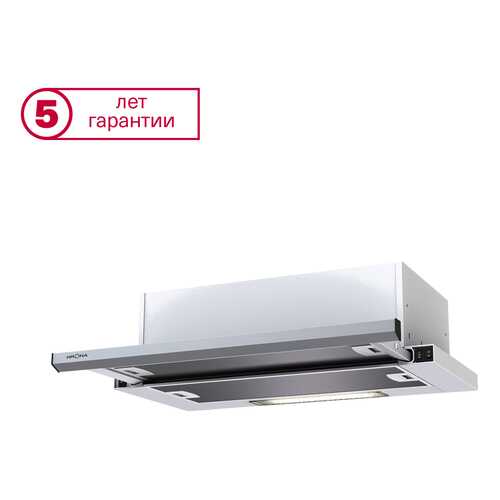 Вытяжка встраиваемая Krona Kamilla slim 600 White/Inox (2мотора) в Телемакс